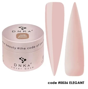 DNKa RUBBER BASE FRENCH NEW FORMULA (cover), 30 ml #0036 Elegant