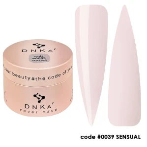 DNKa RUBBER BASE FRENCH NEW FORMULA (cover), 30 ml #0039 Sensual