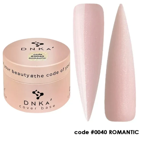 DNKa RUBBER BASE FRENCH NEW FORMULA (cover), 30 ml #0040 Romantic