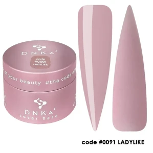 DNKa RUBBER BASE FRENCH NEW FORMULA (cover), 30 ml #0091 Ladylike