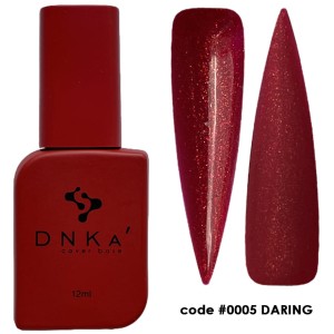 DNKa RUBBER BASE FRENCH NEW FORMULA(cover), 12 ml #0005 Daring