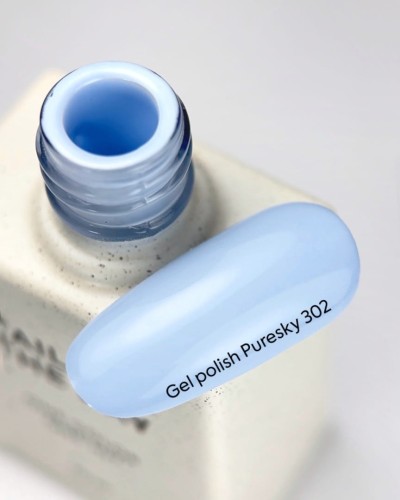 NAILSOFTHEDAY Puresky 302 Gel Polish - chłodny, pastelowy błękit lakier hybrydowy, 10 ml