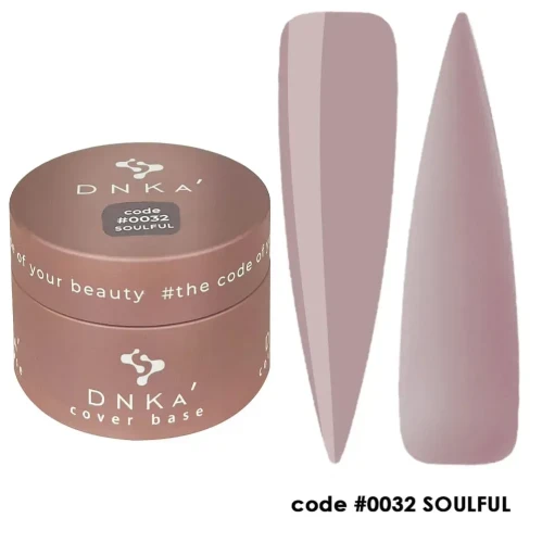 DNKa RUBBER BASE FRENCH NEW FORMULA (cover), 30 ml #0032 Soulful