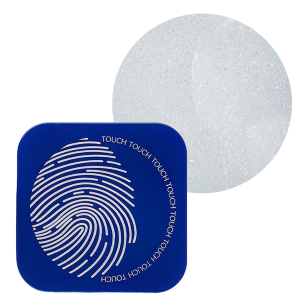 TOUCH Cover base Gloss 1 - mleczna półprzezroczysta baza ze srebrnym brokatem, 30 ml (SALE)