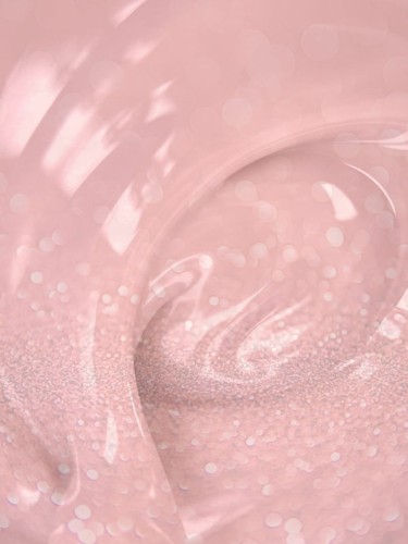 TOUCH Cover base Rosy shine - biało-różowa z brokatem półprzezroczysta baza hybrydowa, 30 ml (SALE)