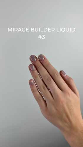 TOUCH Mirage builder liquid 03 - odblaskowy różowy żel o płynnej konsystencji, 15 ml (SALE)