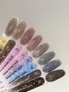 TOUCH Mirage builder liquid 05 - odblaskowy fioletowy żel o płynnej konsystencji, 15 ml (SALE)