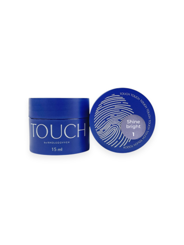 TOUCH Shine bright builder gel 01 - mleczno-fioletowy żel budujący z efektem perły, 15 ml (SALE)