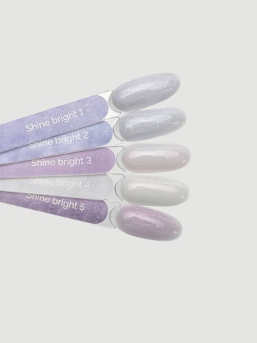 TOUCH Shine bright builder gel 01 - mleczno-fioletowy żel budujący z efektem perły, 15 ml (SALE)