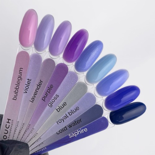 TOUCH Cover base Blue - błekitna półprzezroczysta baza hybrydowa, 13 ml (SALE)