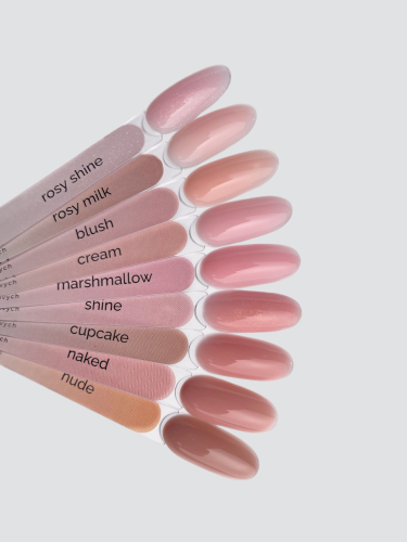 TOUCH Cover base Blush - nudowa półprzezroczysta baza hybrydowa, 13 ml (SALE)