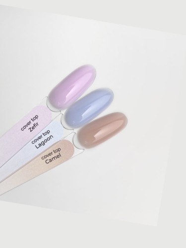 TOUCH Cover top Lagoon - niebieski kryjący top hybrydowy, 13 ml (SALE)