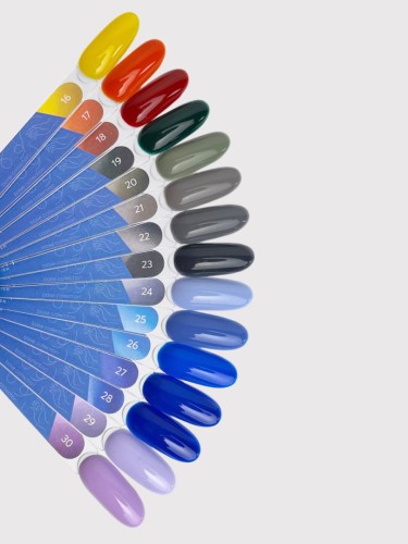 TOUCH gel polish 25 - dżinsowy błękitny kryjący lakier hybrydowy, 9 ml (SALE)