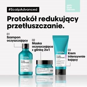 L'Oréal Professionnel Paris maska oczyszczająca z glinką 2w1 Scalp Advanced 250ml