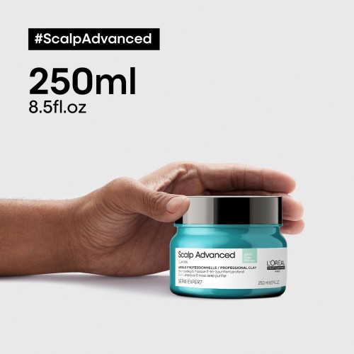 L'Oréal Professionnel Paris maska oczyszczająca z glinką 2w1 Scalp Advanced 250ml