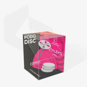 PODODISC STALEKS PRO XS (10 mm) metalowy + zestaw wymiennych nakładek 180 grit (5 szt.)