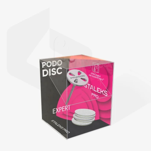 PODODISC STALEKS PRO XS (10 mm) metalowy + zestaw wymiennych nakładek 180 grit (5 szt.)