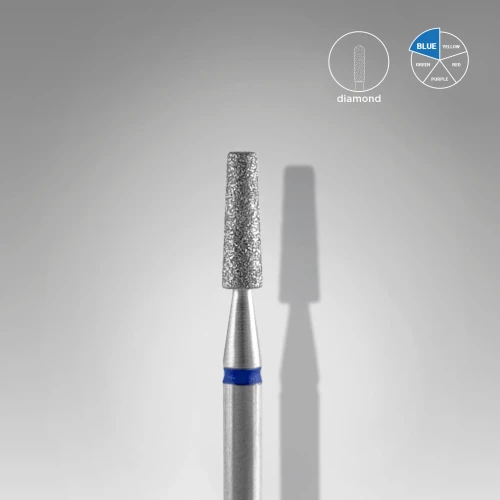 STALEKS Frez diamentowy stożek ścięty niebieski 2,5 mm x 8 mm