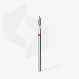STALEKS Frez diamentowy płomień ostry czerwony 2,1 mm x 8 mm