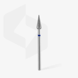 STALEKS Frez diamentowy gruszka ostra niebieski 4 mm x 12 mm