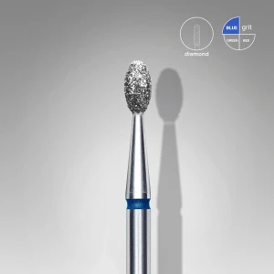 STALEKS Frez diamentowy oliwka niebieski 2,5 mm x 5 mm