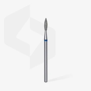 STALEKS Frez diamentowy płomień ostry niebieski 2,1 mm x 8 mm
