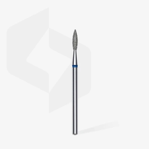 STALEKS Frez diamentowy płomień ostry niebieski 2,1 mm x 8 mm