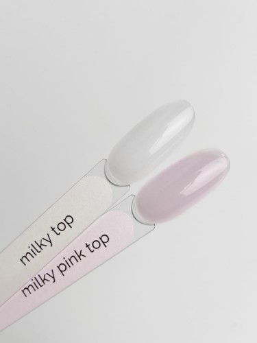 TOUCH Cover top Milky pink - biało-rózowy półprzezroczysty top hybrydowy, 7 ml