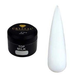 CRYSTAL Top Milk – kamuflujący top hybrydowy UV/LED - 15ml