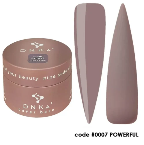 DNKa RUBBER BASE FRENCH (cover) NEW FORMULA, 30 ml #0007 Powerful