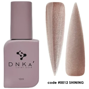 DNKa RUBBER BASE FRENCH NEW FORMULA (cover), 12 ml #0012 Shining