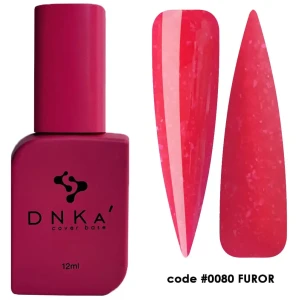 DNKa RUBBER BASE FRENCH NEW FORMULA (cover), 12 ml #0080 Furor