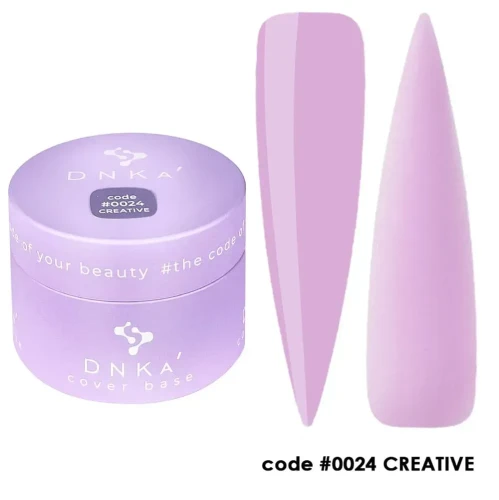 DNKa RUBBER BASE FRENCH NEW FORMULA(cover), 30 ml #0024 Creative