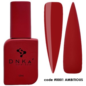 DNKa RUBBER BASE FRENCH NEW FORMULA (cover), 12 ml #0001 Ambitious