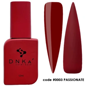 DNKa RUBBER BASE FRENCH NEW FORMULA (cover), 12 ml #0003 Passionate