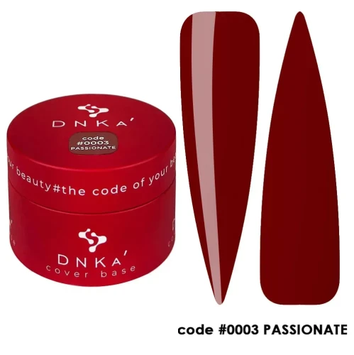 DNKa RUBBER BASE FRENCH NEW FORMULA (cover), 30 ml #0003 Passionate