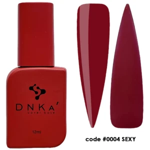 DNKa RUBBER BASE FRENCH NEW FORMULA (cover), 12 ml #0004 Sexy