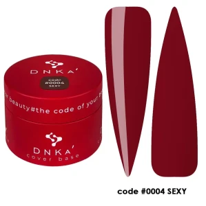 DNKa RUBBER BASE FRENCH NEW FORMULA (cover), 30 ml #0004 Sexy