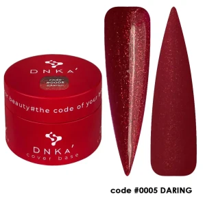 DNKa RUBBER BASE FRENCH NEW FORMULA (cover), 30 ml #0005 Daring