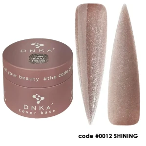 DNKa RUBBER BASE FRENCH NEW FORMULA (cover), 30 ml #0012 Shining