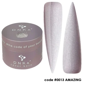DNKa RUBBER BASE FRENCH NEW FORMULA (cover), 30 ml #0013 Amazing