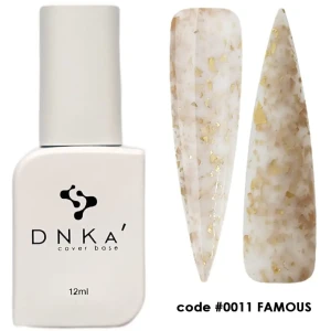 DNKa RUBBER BASE FRENCH NEW FORMULA (cover), 12 ml #0011 Famous