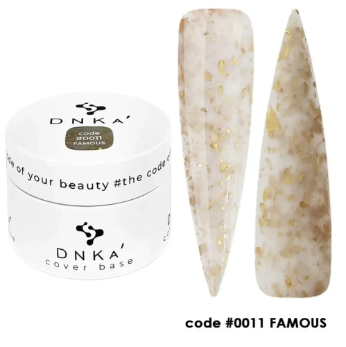 DNKa RUBBER BASE FRENCH NEW FORMULA (cover), 30 ml #0011 Famous