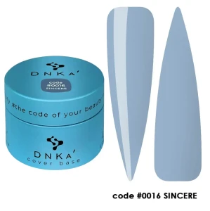 DNKa RUBBER BASE FRENCH NEW FORMULA (cover), 30 ml #0016 Sincere