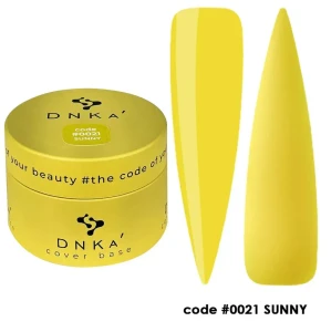DNKa RUBBER BASE FRENCH NEW FORMULA (cover), 30 ml #0021 Sunny