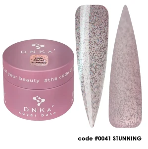 DNKa RUBBER BASE FRENCH NEW FORMULA (cover), 30 ml #0041 Stunning