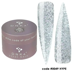 DNKa RUBBER BASE FRENCH NEW FORMULA (cover), 30 ml #0049 Hype