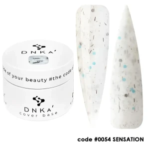 DNKa RUBBER BASE FRENCH NEW FORMULA (cover), 30 ml #0054 Sensation