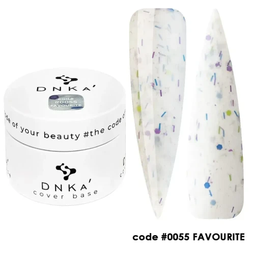 DNKa RUBBER BASE FRENCH NEW FORMULA (cover), 30 ml #0055 Favourite
