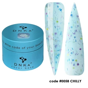 DNKa RUBBER BASE FRENCH NEW FORMULA (cover), 30 ml #0058 Chilly